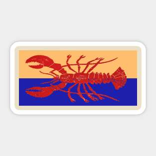 Lobster Horizontal Sticker